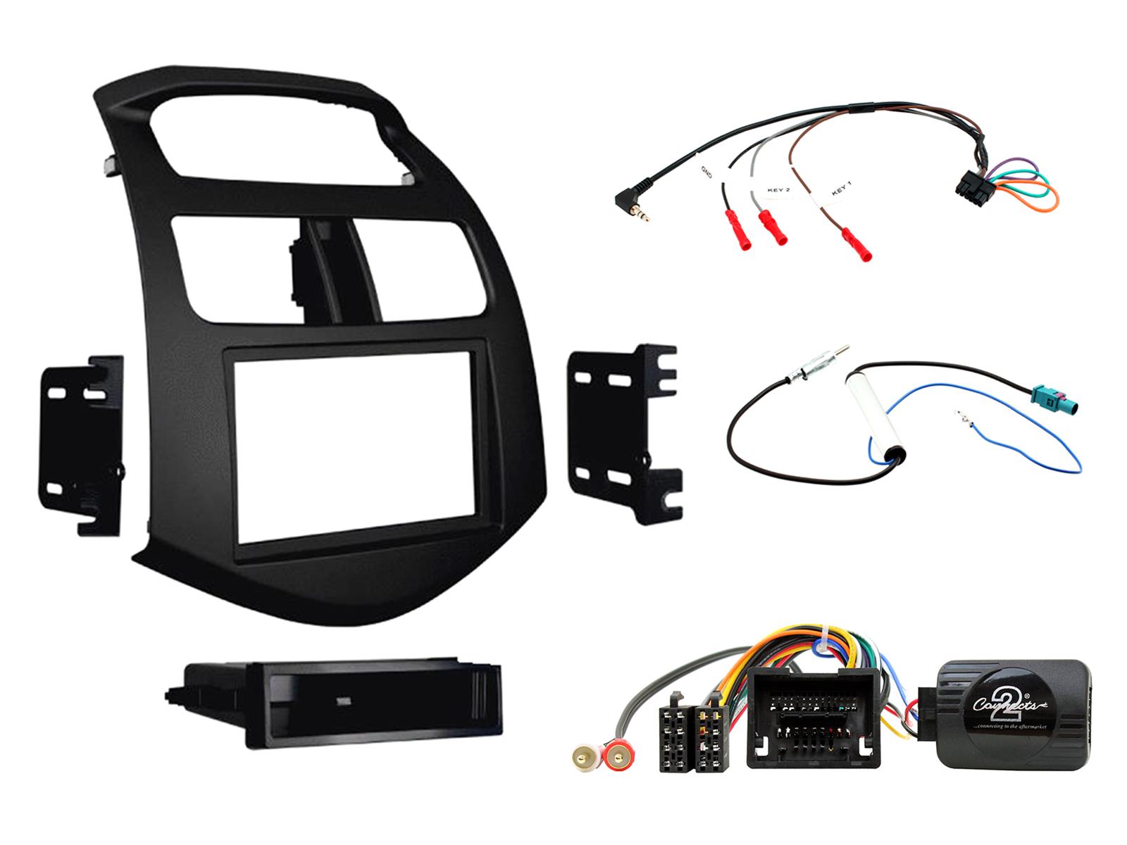 Connects2 CTKCV05 Chevrolet Spark Sonic Complete Double Din Fascia Fitting Kit 
