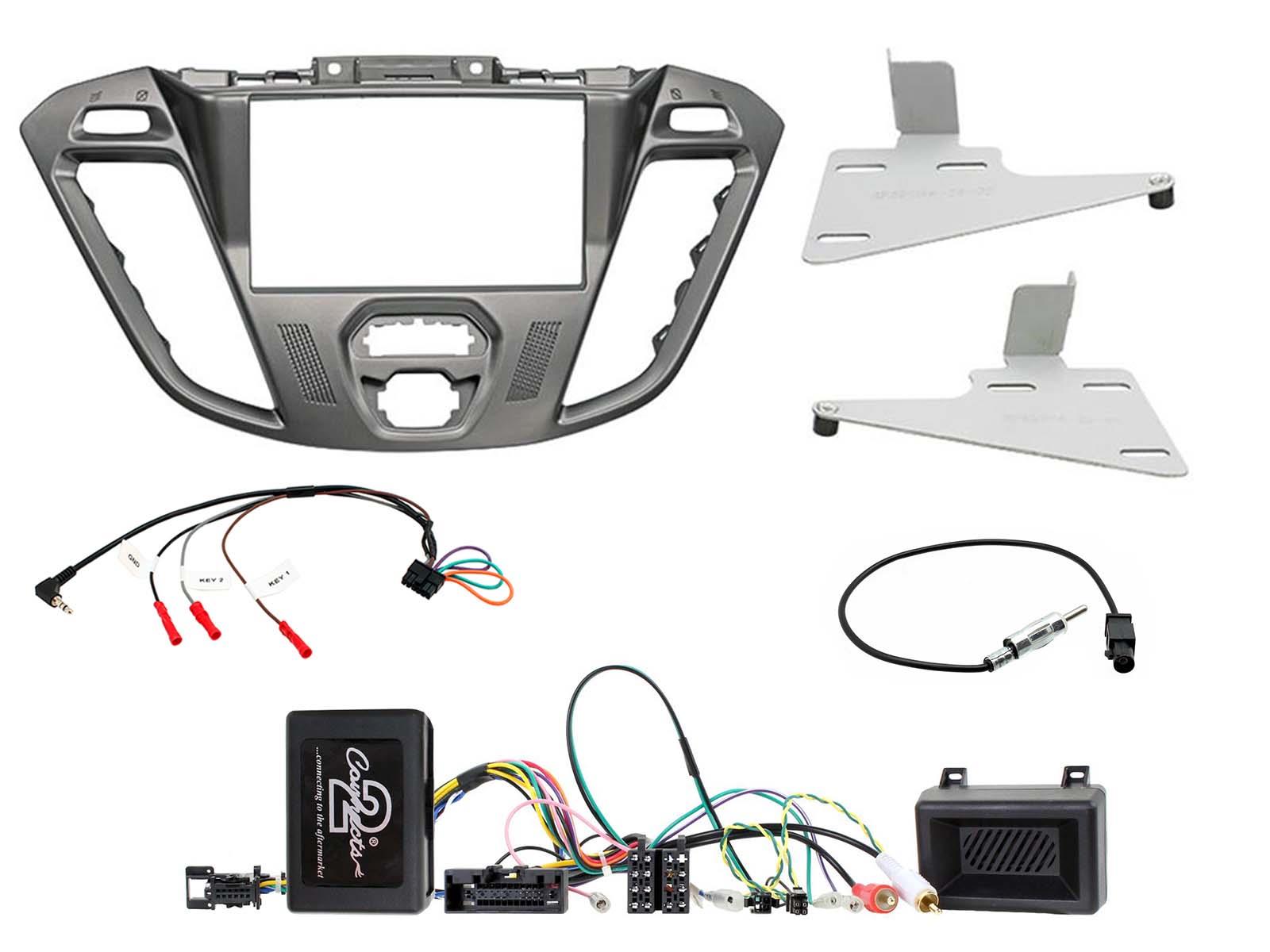 CTKFD62 Double Din Car Stereo Fascia & Steering Wheel Kit for Ford Ecosport 2013