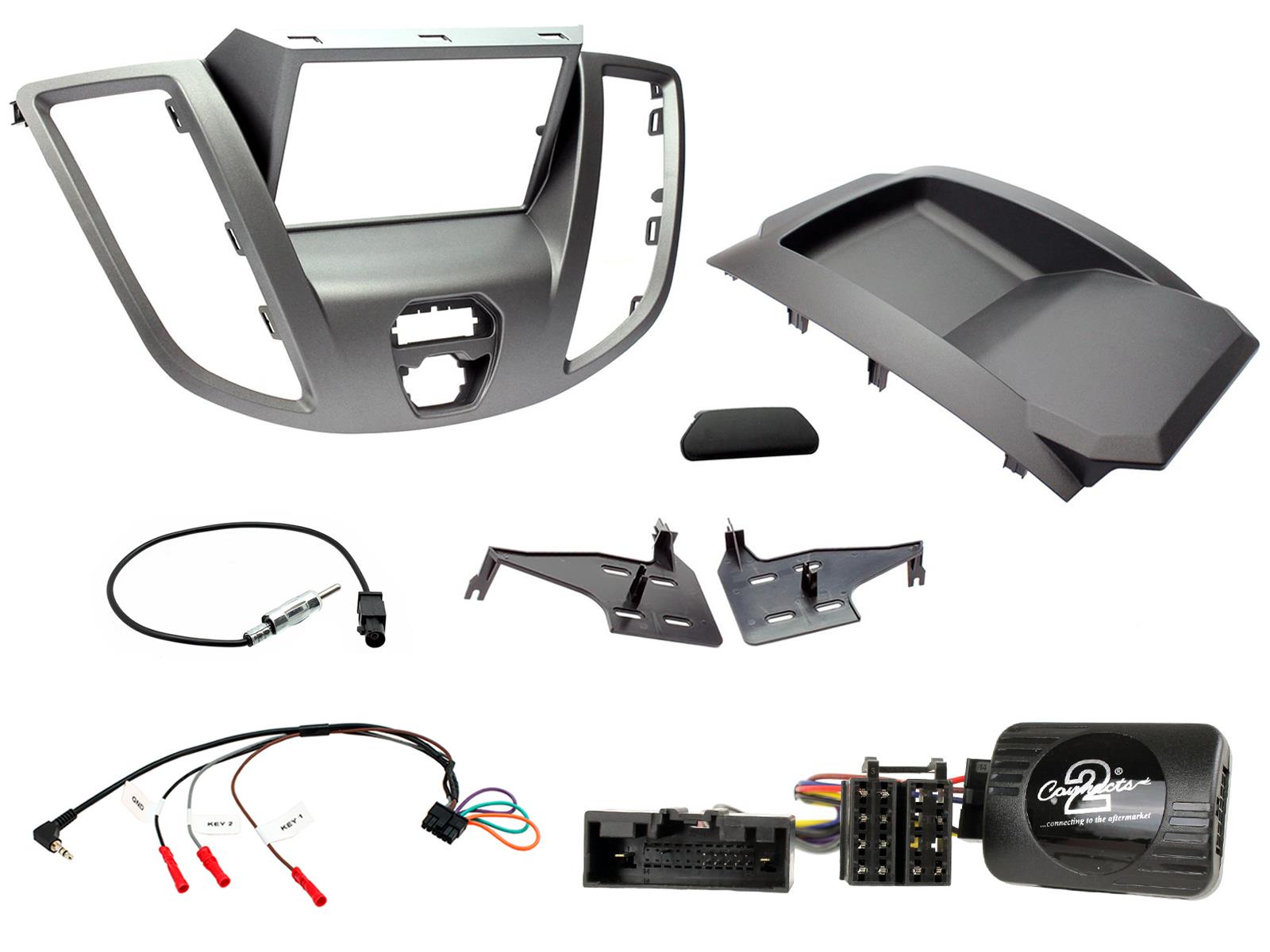 CTKFD24 Ford Mondeo 2007-2014 Complete Double Din Stereo Fitting Kit BLACK