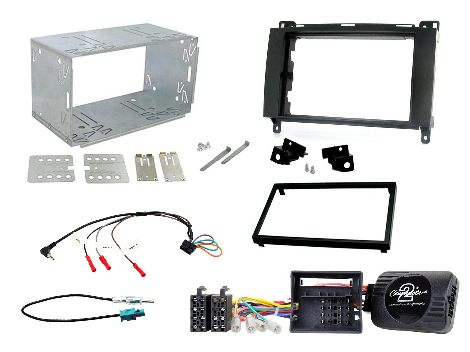 Car CD Stereo Fascia Wiring ISO Aerial Fitting Kit For Mercedes Vito 2006 On