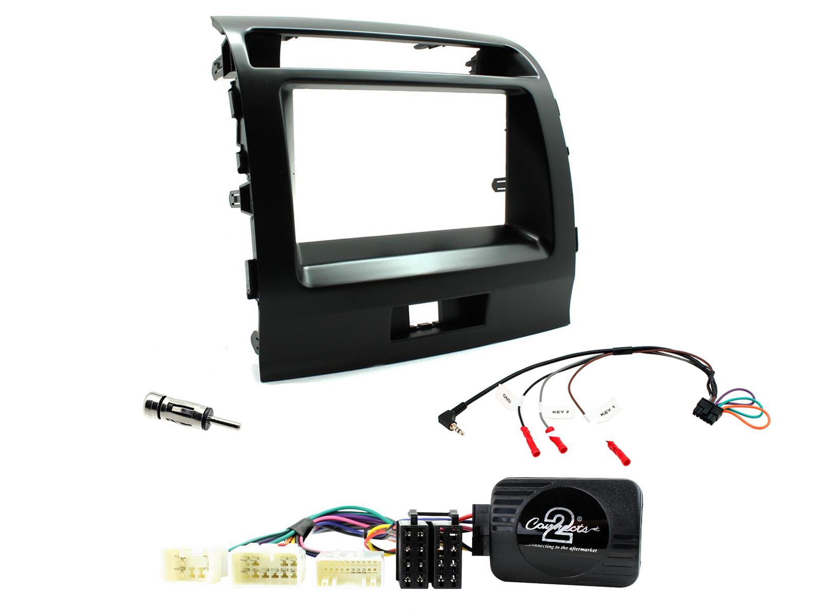 Connects2 CTKTY13 Toyota Corolla 2003> 2008 Black Double DIN Radio Fitting Kit