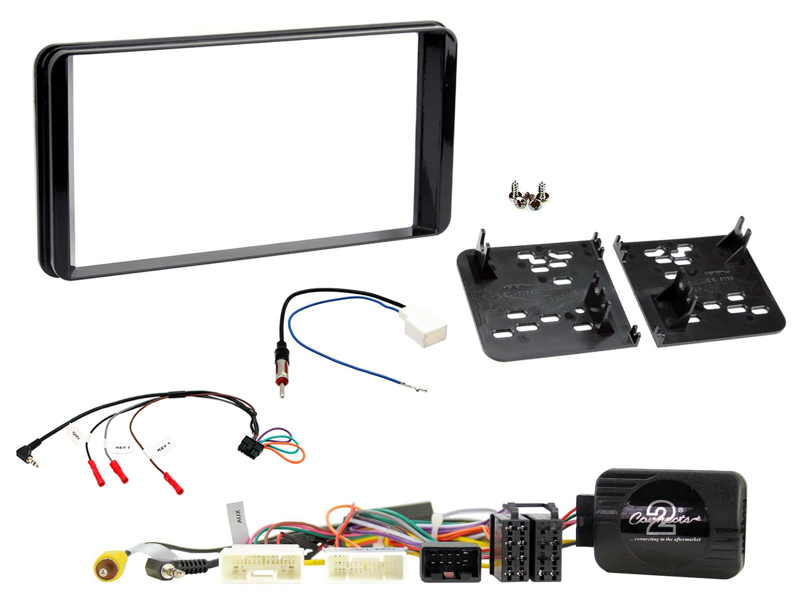Connects2 CTKTY13 Toyota Corolla 2003> 2008 Black Double DIN Radio Fitting Kit