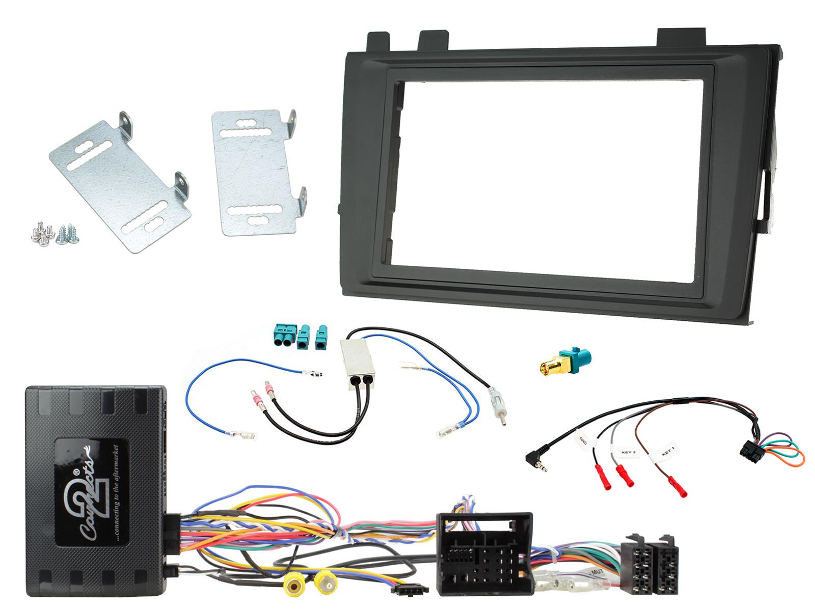 CTUVW03 Complete Double Din Stereo Fitting Kit VW Transporter T6 2015 onwards 